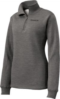 Sport-Tek Ladies 1/4-Zip Sweatshirt, Vintage Heather